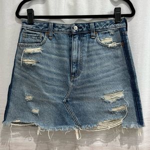 Abercrombie & Fitch High Waisted Denim Skirt